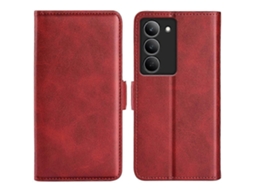 Capa De Celular De Couro Com Fecho Magnético De Dois Lados E Flip Horizontal