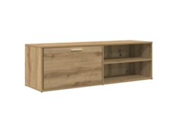 Tv Cabinet, Tv Cabinets Vidaxl Marrom Madeira Processada (n/a)