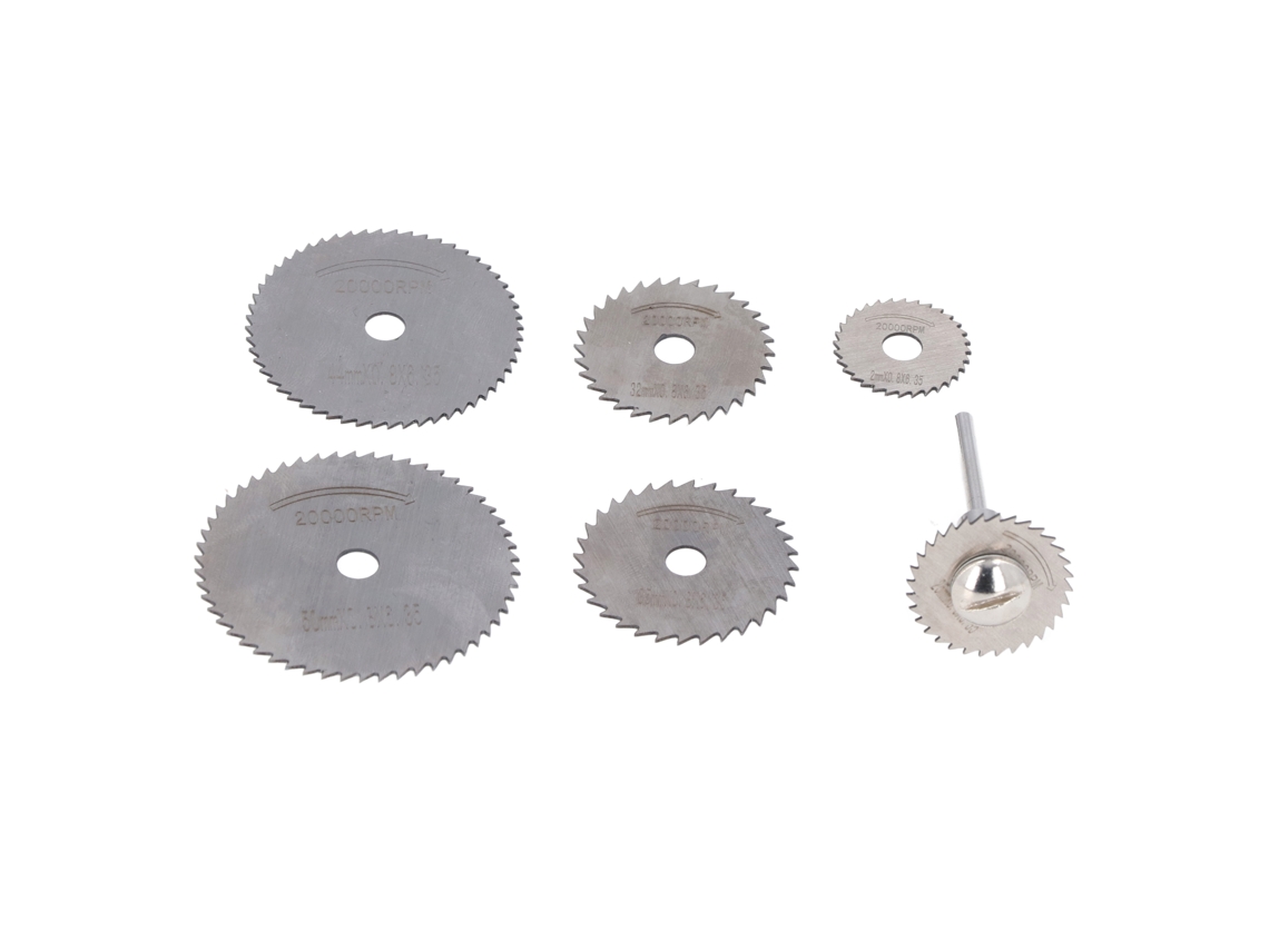 Conjunto De Serras Circulares De Aço Rápido Laxiscreed Para Cortar Metais, Plásticos E Madeira Fina