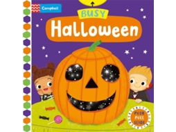 Livro Busy Halloween A Push Pull Slide Book de Macmillan Publishers Int Ltd - MDL (Inglês)