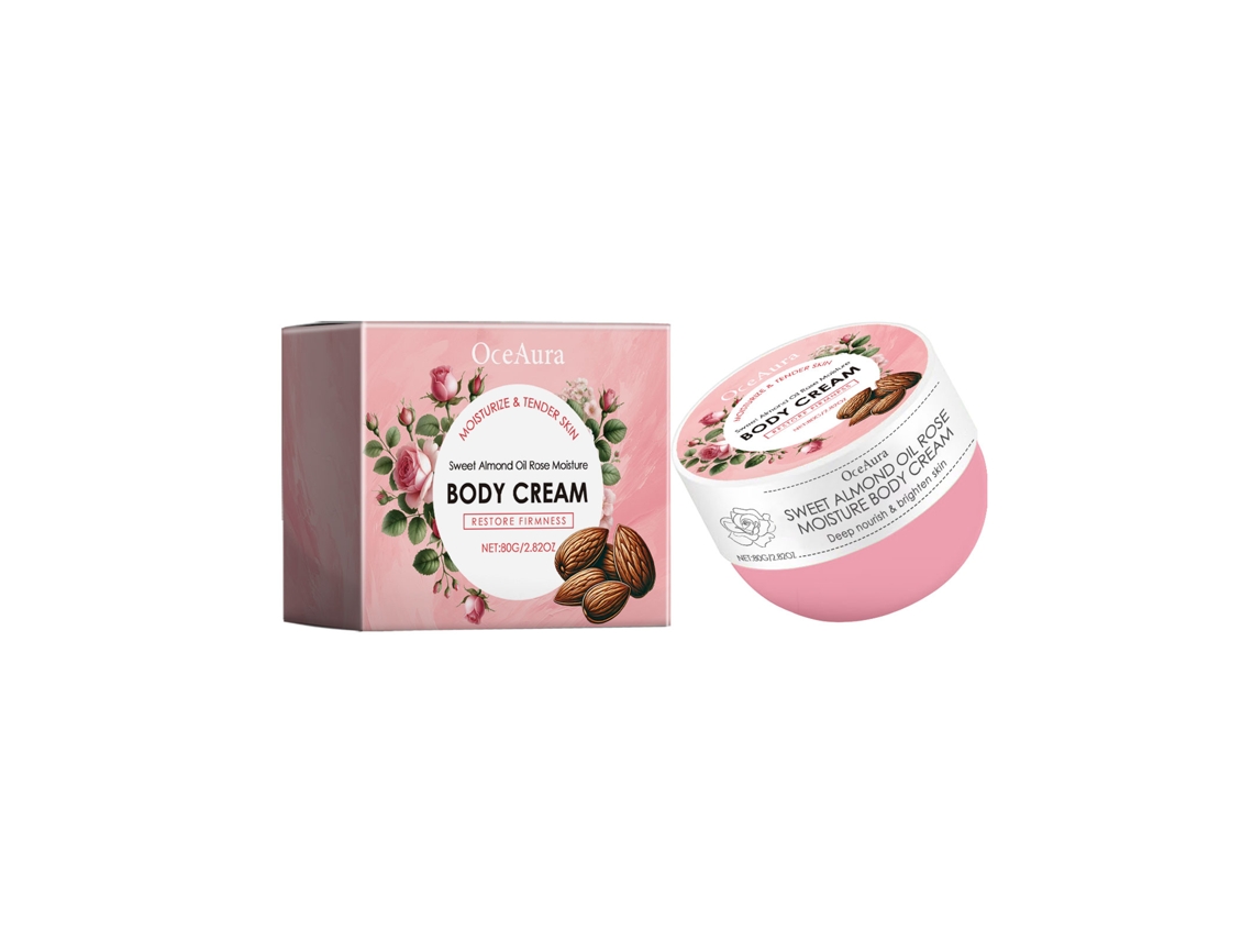 Hidratante Corporal LAXISCREED com Notas de Amêndoa Doce e Rosa, Pele Nutritiva e Suave