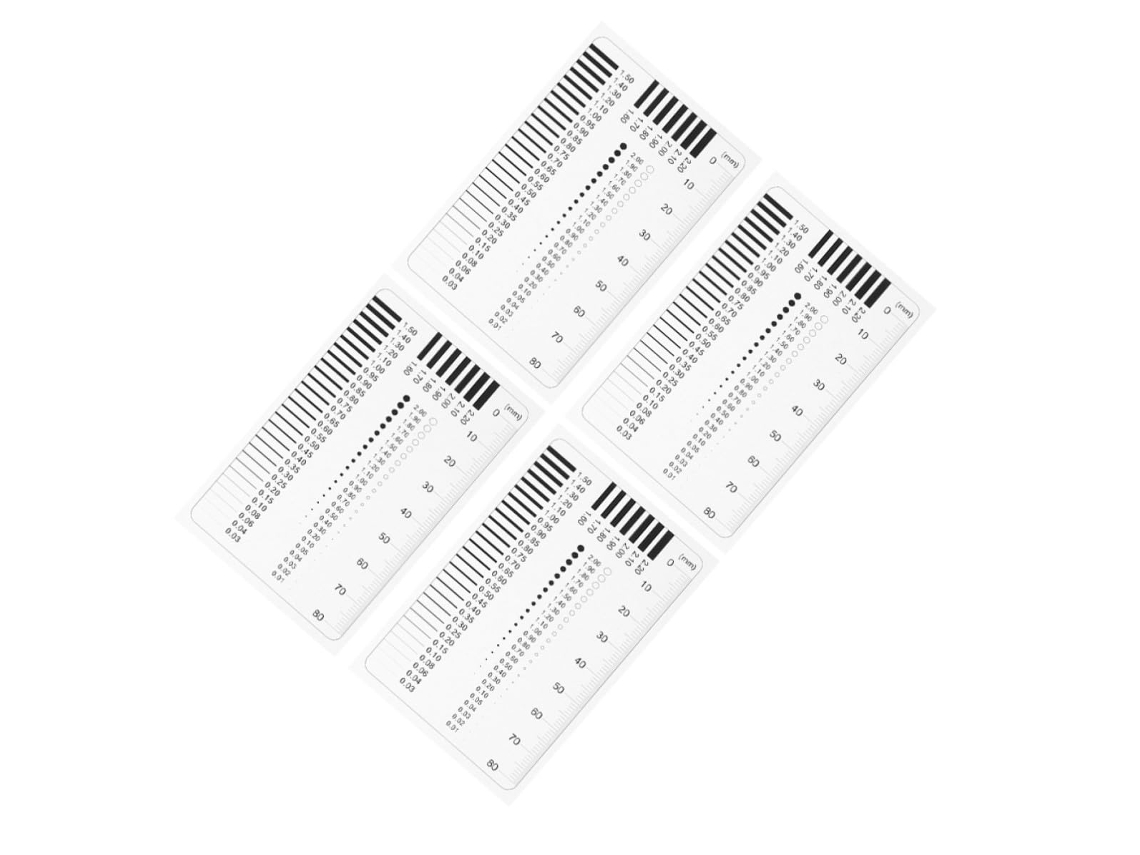 Conjunto De 4 Réguas De Precisão De Plástico Para Medição De Distância