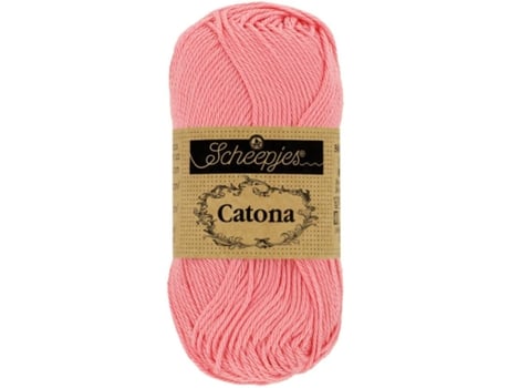 Fio Algodão Mercerizado SCHEEPJES Catona 50G 409 Soft Rose