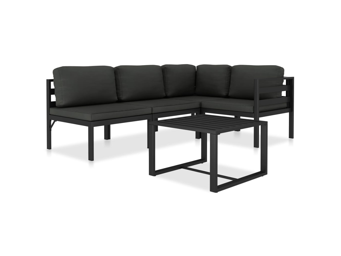 Garden Lounge Set, Garden Lounge Sets Vidaxl Antracite Alumínio (n/a)
