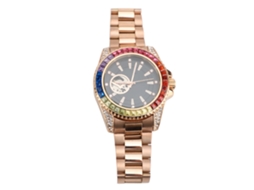 Relógio Automático Mecânico Resistente À Água Chronograph Masculino com Pulseira de Aço