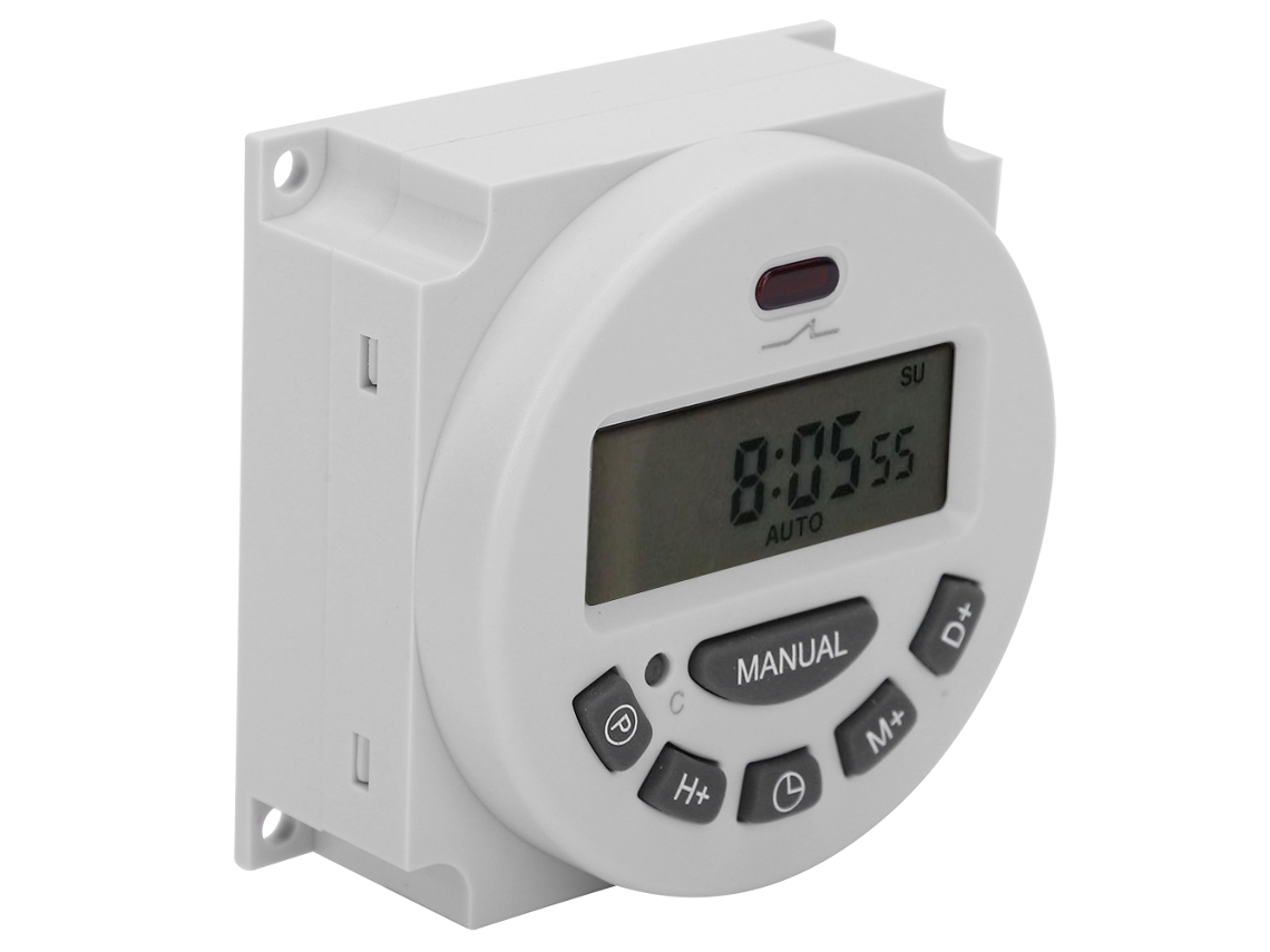 Laxiscreed Interruptor Horário Digital Com Lcd Para Gestão De Horários E Programações