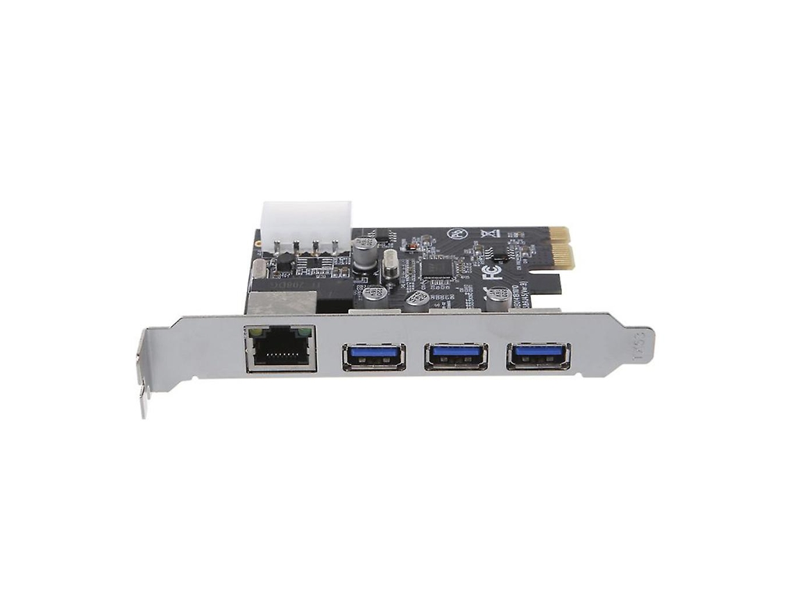 4 Portas Pci-e Para 3 Usb 3.0rj45 Placa De Expansão Placa De Rede Gigabit Ethernet