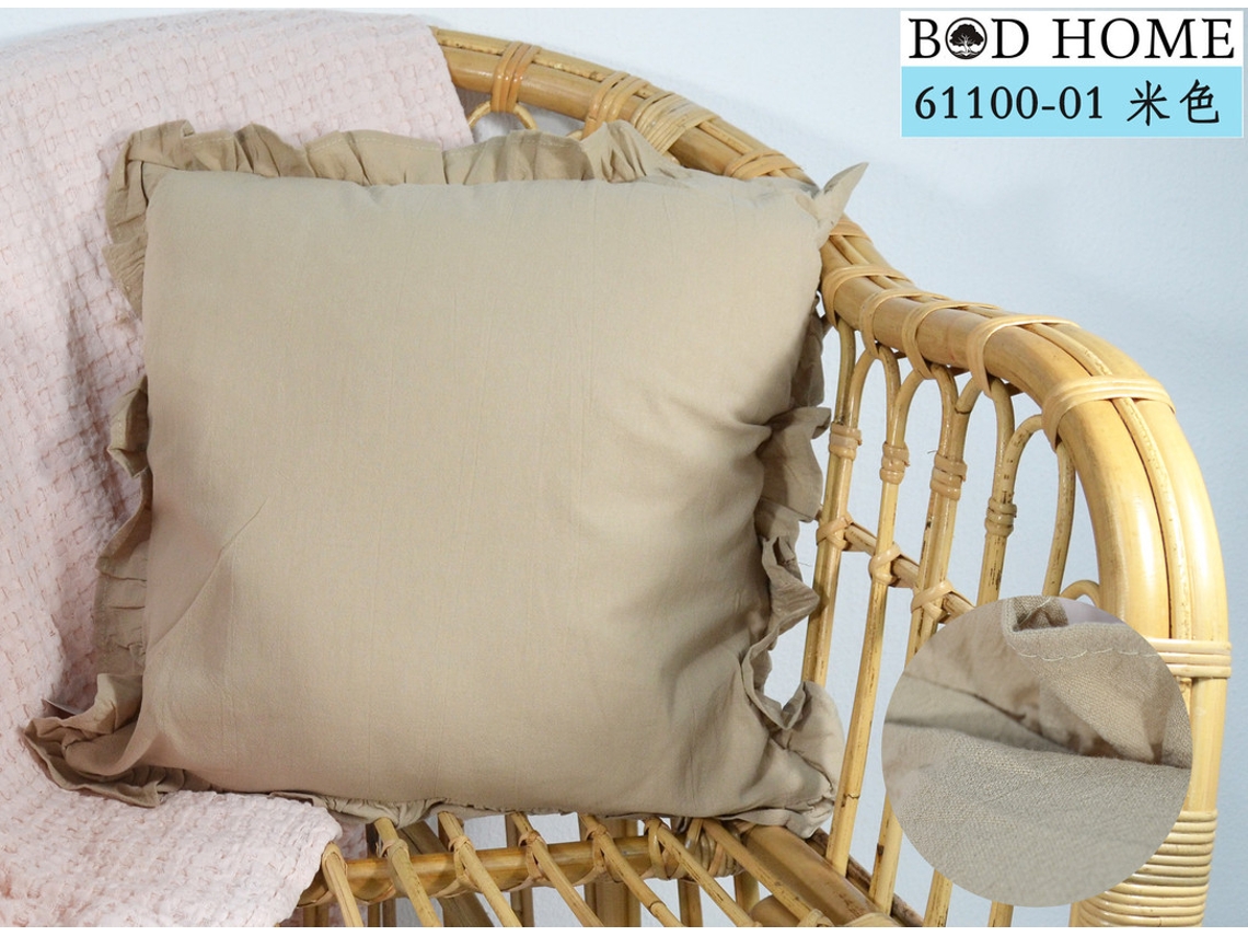 Almofada Lisa Camel 45*45Cm BOD HOME