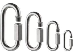 Mosquetão Oval Com Trava Em Aço Inoxidável 304, Elo Rápido, Conector