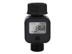 Meter De Flujo De Agua Digital 3/4" Hembra A Macho Ipx5 Para Jardín Rv Riego