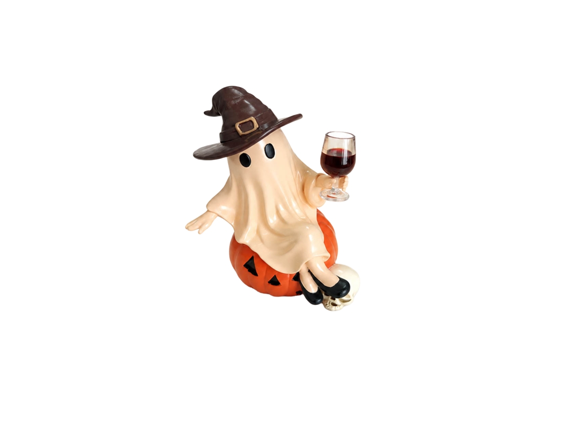Laxiscreed Fantasma De Abóbora Iluminada Para Halloween, Decoração De Mesa Em Resina