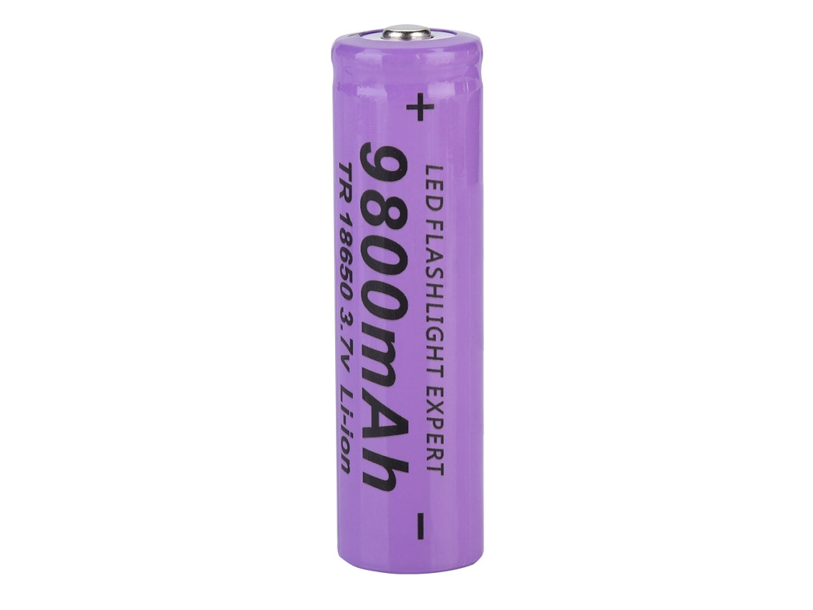 Bateria de Lítio 18650 EOOCOO 3,7v, 9800mah, para Lanterna