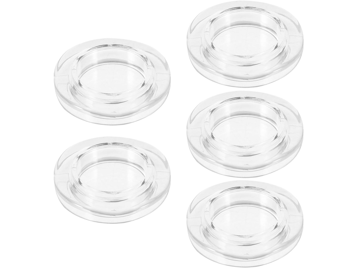 Tampões De Silicone Transparentes Para Orifícios De Guarda Sol, Anéis Removíveis Para Mesas Externas, Kit Com 5 Peças Para Pátios Gokoco