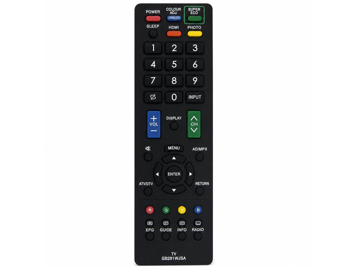 Comando À Distância De Substituição Compatível Com Tvs Lcd Sharp Gb291wjsa