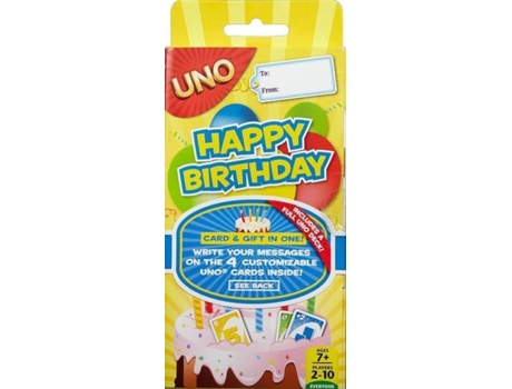 Jogo de Cartas UNO Feliz Aniversário