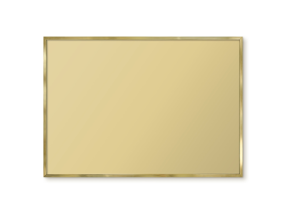 Quadro de parede magnético amarelo intenso para escritório Espelharte (100x70 cm)