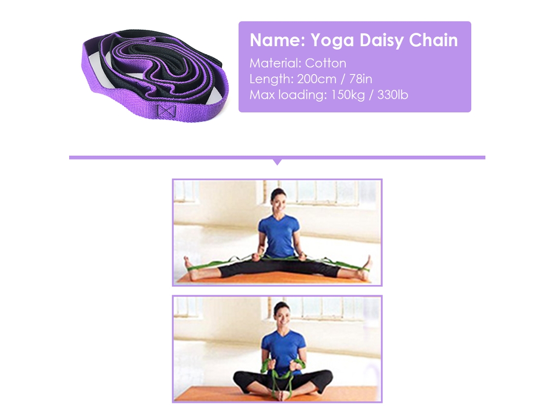Ycnm-banda De Yoga De Algodão Multi-loop Para Pilates Dança Ginástica