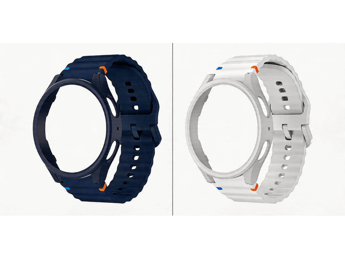 Pack Elysve 2x Bracelete E Case Samsung Galaxy Watch 6 Clasic 43mm