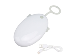 Calentador De Manos Flying Fish Recargable 3 Niveles Calefacción Rápida 2400mah Banco De Energía Blanco