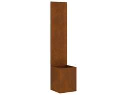 Conjunto 1 Tela De Jardim Vidaxl Castanho Aço (32 X 32 X 150 Cm)
