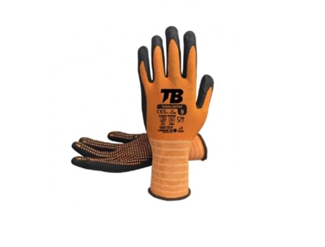 Luva de espuma nitrílica de nylon laranja tamanhos ml-xl t/luva tamanho l-9 TOMAS BODERO