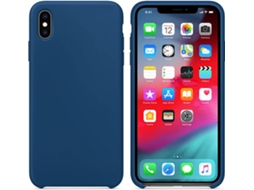 Capa iPhone X, XS WJS Silicone Azul