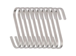 10 ganchos planos de aço inox 304, 10cm, para cozinha, banheiro e exteriores, S/MARCA