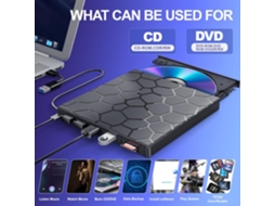 Unidade De Dvd Econômica Para Laptops Mais Antigos Gravador Usb 2.0/3.0 Com Suporte Vitalício Mang Guo