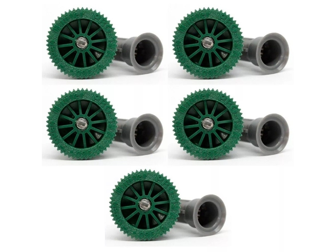 Bocal difusor 12A HUNTER. Alcance 3,70 metros. Pacote de 5 bicos HUNTER 12A. Características: Pressão: 1 a 2,1 bares. Alcance: 3,70 m Ajuste do