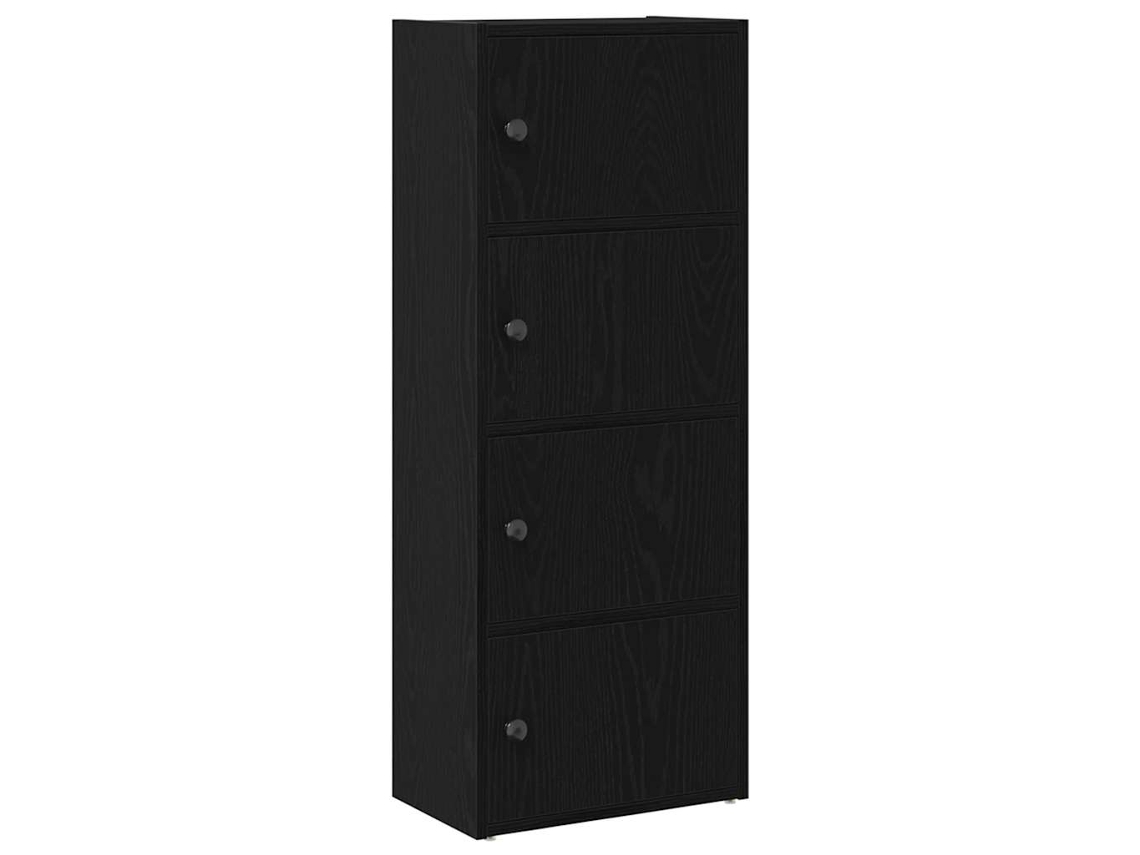 Estante Derivados de Madeira Carvalho Preto MAISON EXCLUSIVE (40x24x102 cm)