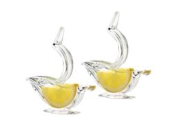 Aperta-limões Clamp Acrílico Manual Transparente Prático Para Casa Squeeze Fatias De Limão 2 Peças