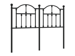 Headboard, Headboards Vidaxl Preto Aço (120 Cm)