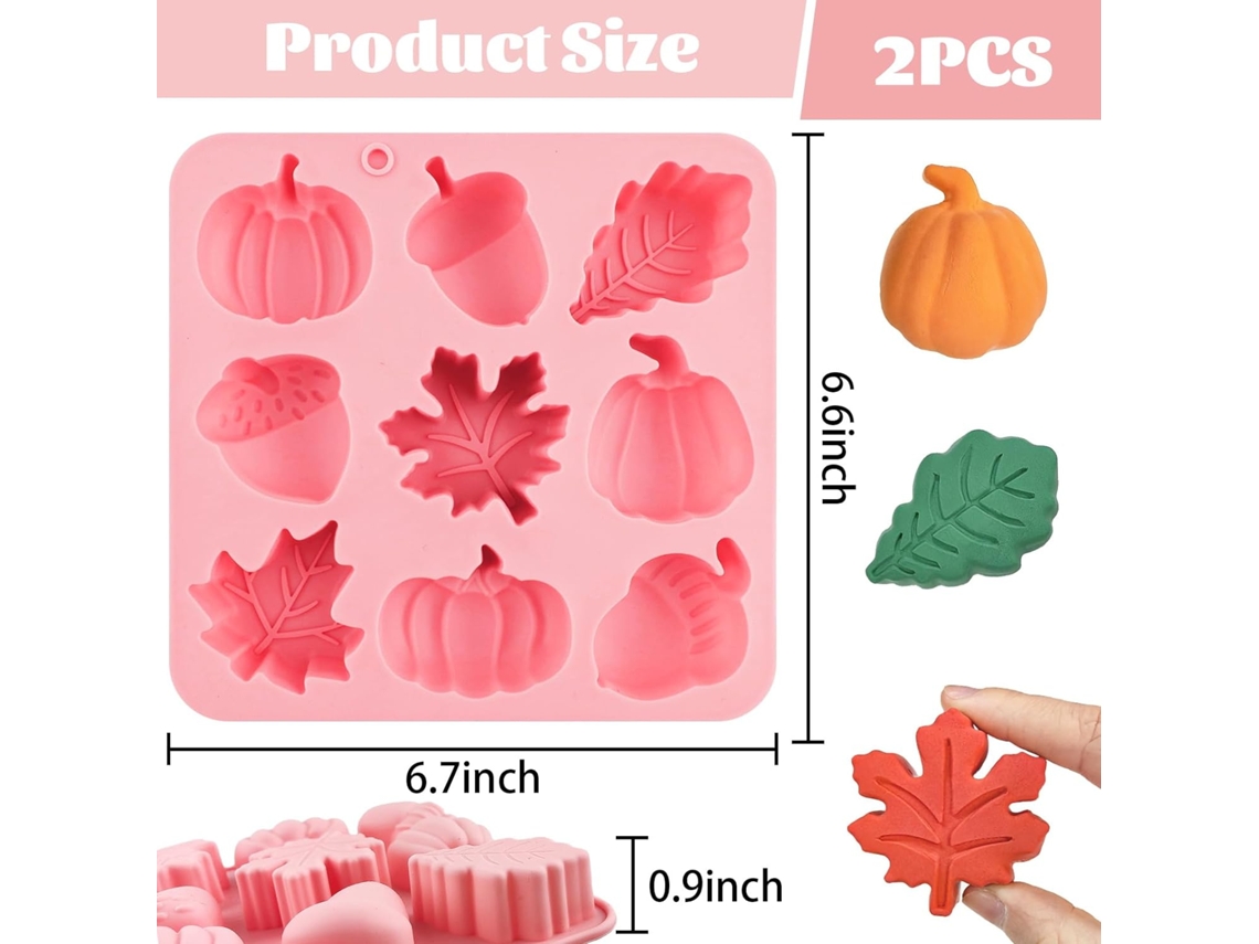 Molde de Silicone com 9 Cavidades, Material Grau Alimentar