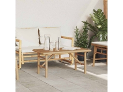 Vidaxl Mesa De Centro Castanho 90 X 50 X 43 Cm Bambu