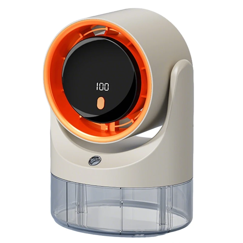 Ventilador Portátil Com Névoa De Água (marrom Claro) Com Ventilador De Cálculo De Ar E Umidificador Atomizador Para Mesa.