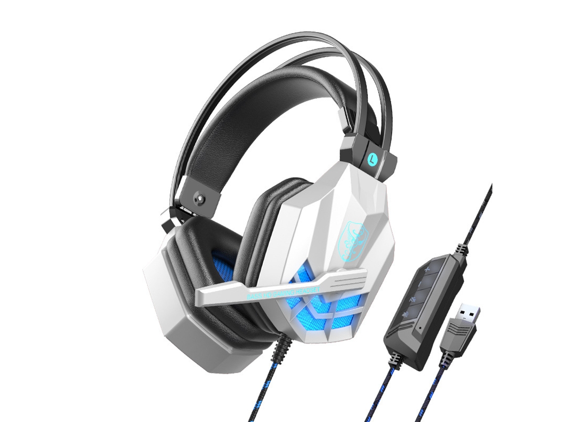 Auscultadores Bluetooth TRUMSEN  Sy850 Over Ear Microfone Branco