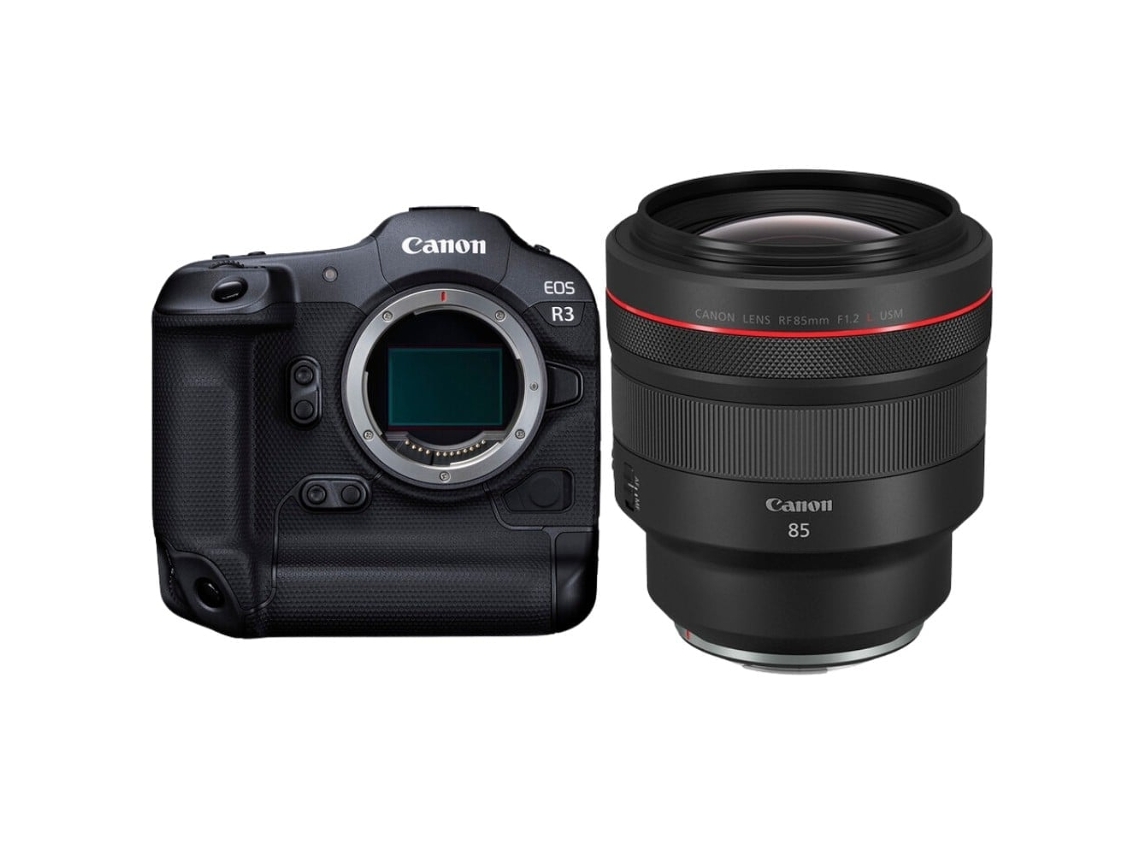 Eos R3 + Rf 85mm F/1.2 L Usm Máquina Fotográfica Profissional + Ebook “20 Dicas para Fotos Que Impressionam” CANON