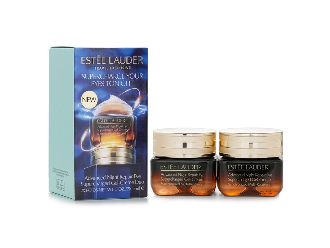 Duo de Gel Creme Supercharged Advanced Night Repair para Olhos 2x15ml Estée Lauder (Exclusivo para Viagem)