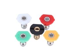 Conjunto de 5 conectores rápidos em aço inoxidável, furo de 1,2 mm, acessórios versáteis para máquinas de lavar roupa domésticas de alta pressão.