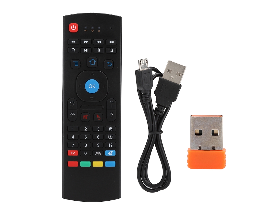 Teclado e mouse sem fio Speedy-mini de 2,4 GHz com receptor USB para Windows, Android e Linux.