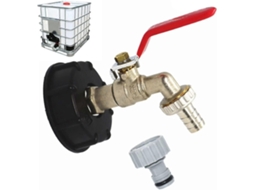 CONECTOR de tanque IBC para água de 1000l, com adaptador de mangueira 1/2" | S/MARCA