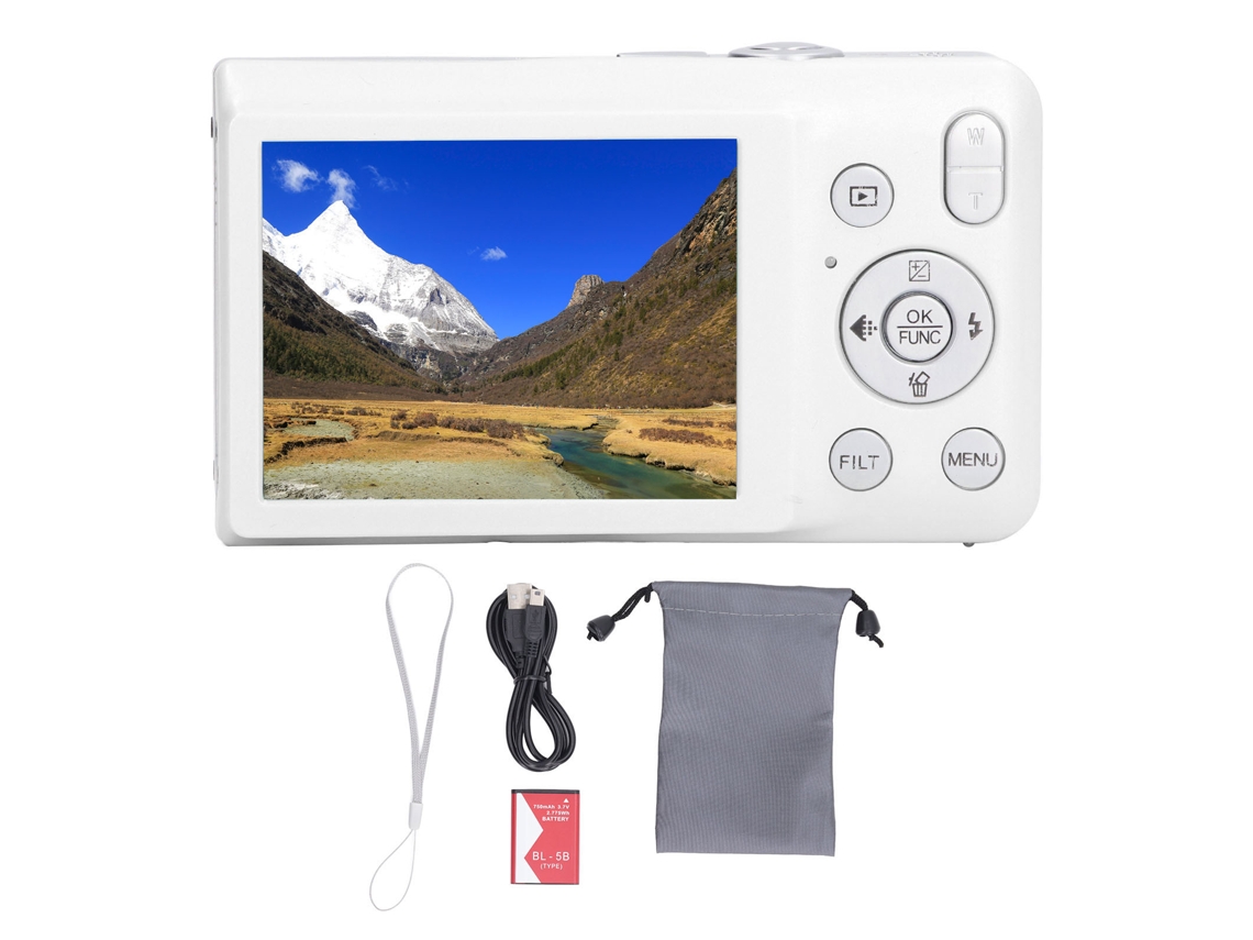 Câmera Digital Compacta Pequena Para Vlog Hd Zoom Ideal Para Comércio Eletrônico
