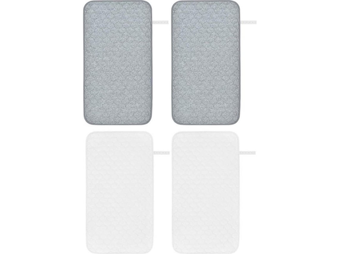 4pcs Reusable Changing Mat Liners For Crib Stroller - Waterproof And Washable