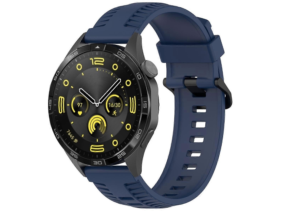 Pulseira De Silicone Para Relógio Kalebol Com Fivela Preta E Estampa De Pneu.