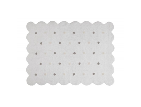 Tapete  Retangular Biscoito White (120x160 cm)