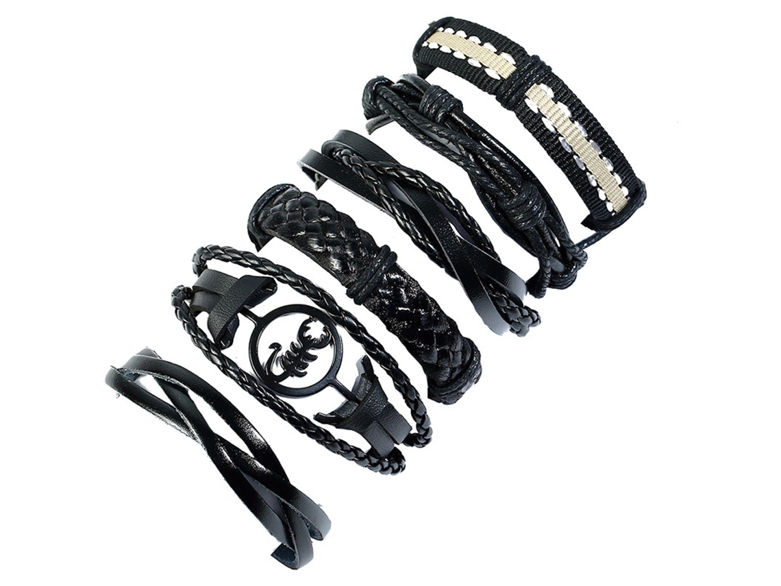 Pulseira De Corda Tecida Com Charm Pulseira De Moda Para Mulheres E Homens