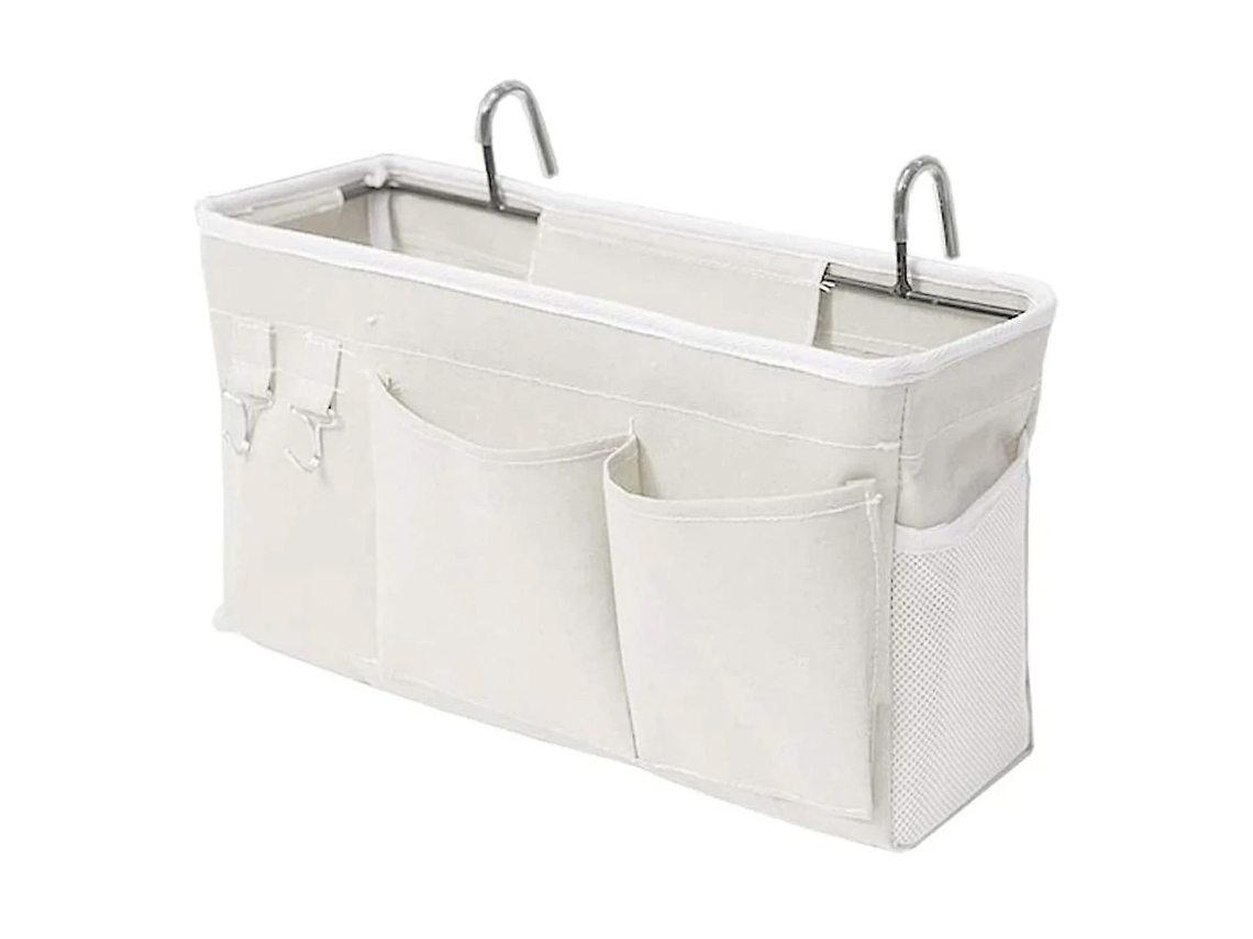 Bolsa Organizadora Suspensa Com Bolsos Para Cama Beliche Dormitório Hospitalar Porta Livros Óculos