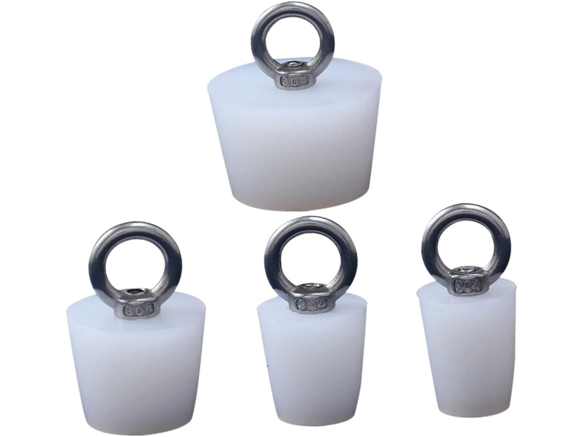 De 4 Tampões De Silicone Impermeáveis Para Pia E Ralo Com Anel De Puxar, Design Prático À Prova De Vazamentos Para Gokoco
