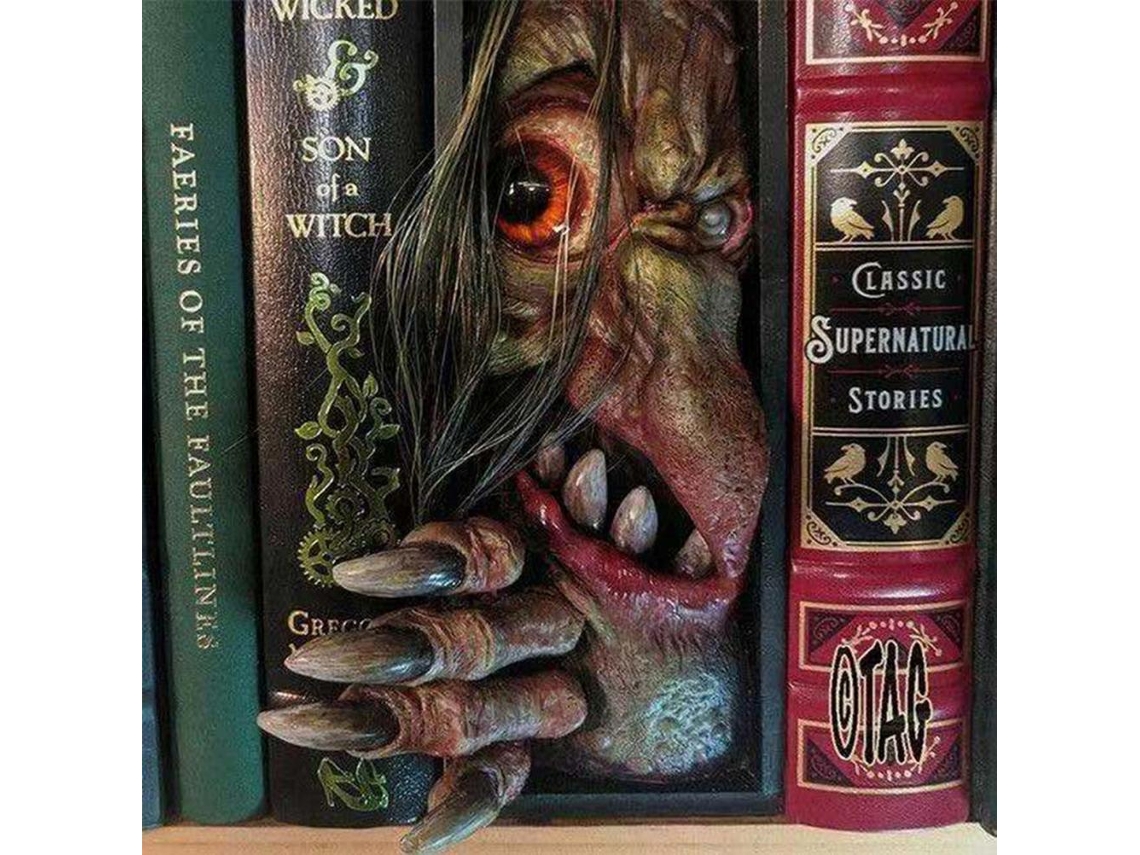 Livro Decorativo com Rosto de Monstro LAXISCREED