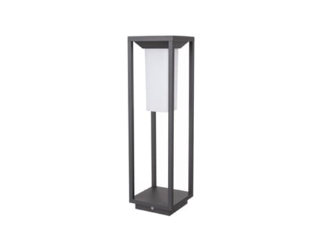 Poste Solar Jardim V Tac 4w Led Samsung Chip Cinza 2 Funções Ip65 Vt 66 N 3000k 280lm 3 Anos Garantia